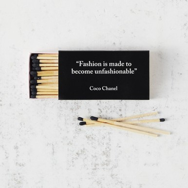 Fashion Coco Chanel Matches | Z Gallerie