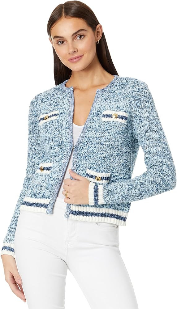 Lilly Pulitzer Beckington Cardigan for Women - Cotton-Blend Construction - Textured Knit Fabricat... | Amazon (US)
