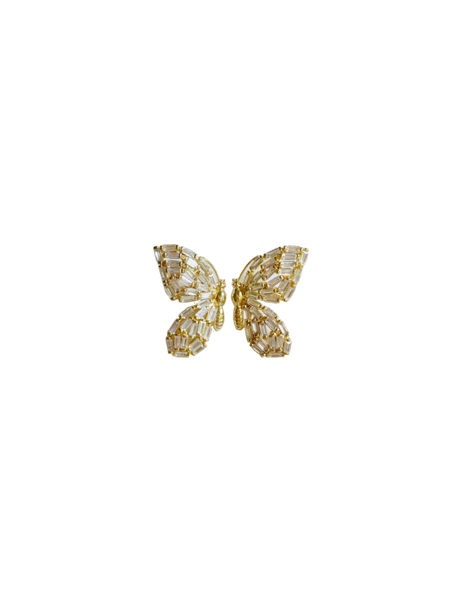 garden butterfly studs | Nicola Bathie Jewelry