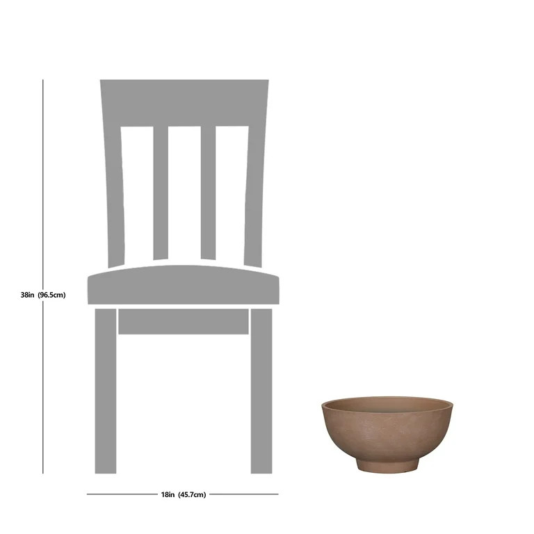 Better Homes & Gardens Terracotta Recycled Resin Planter,12in x 12in x 6in | Walmart (US)