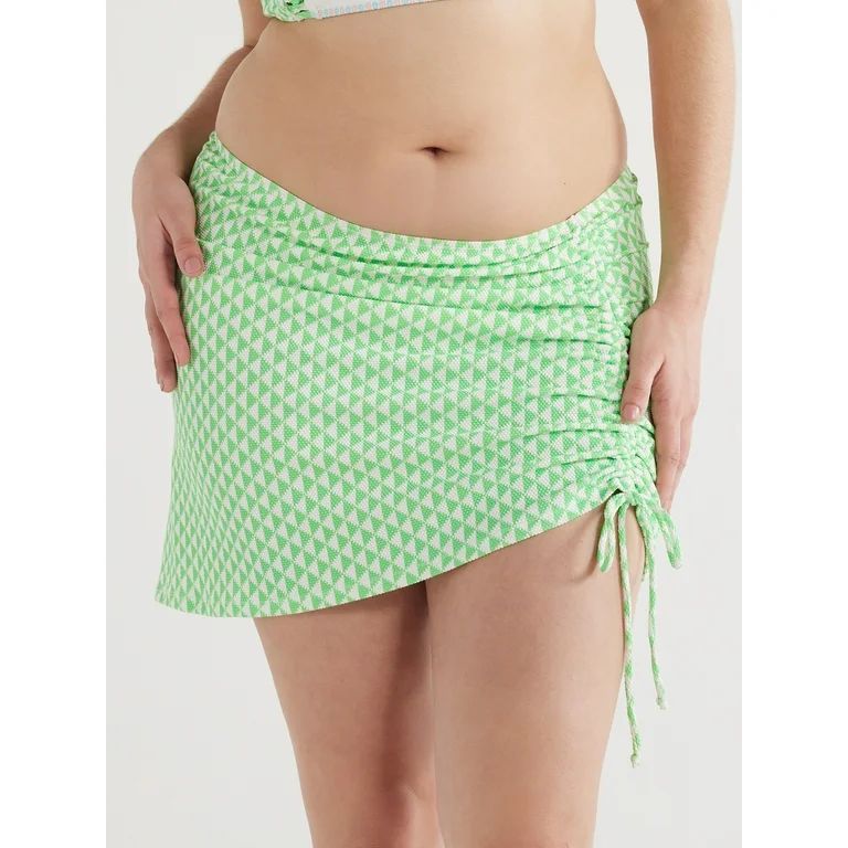 Jessica Simpson Womens Ruched Swimwear Cover Up Skirt, Sizes XS-XXL | Walmart (US)