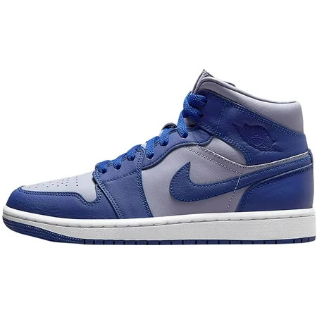 Nike Women s WMNS Air Jordan 1 Mid Se Iron Purple Iron Purple/Deep Royal Blue 6.5W | Walmart (US)