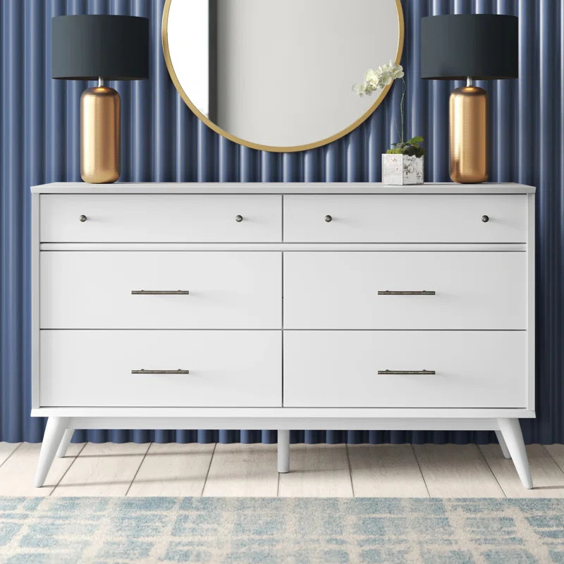 Grady 6-drawer double chest of drawers | Wayfair North America