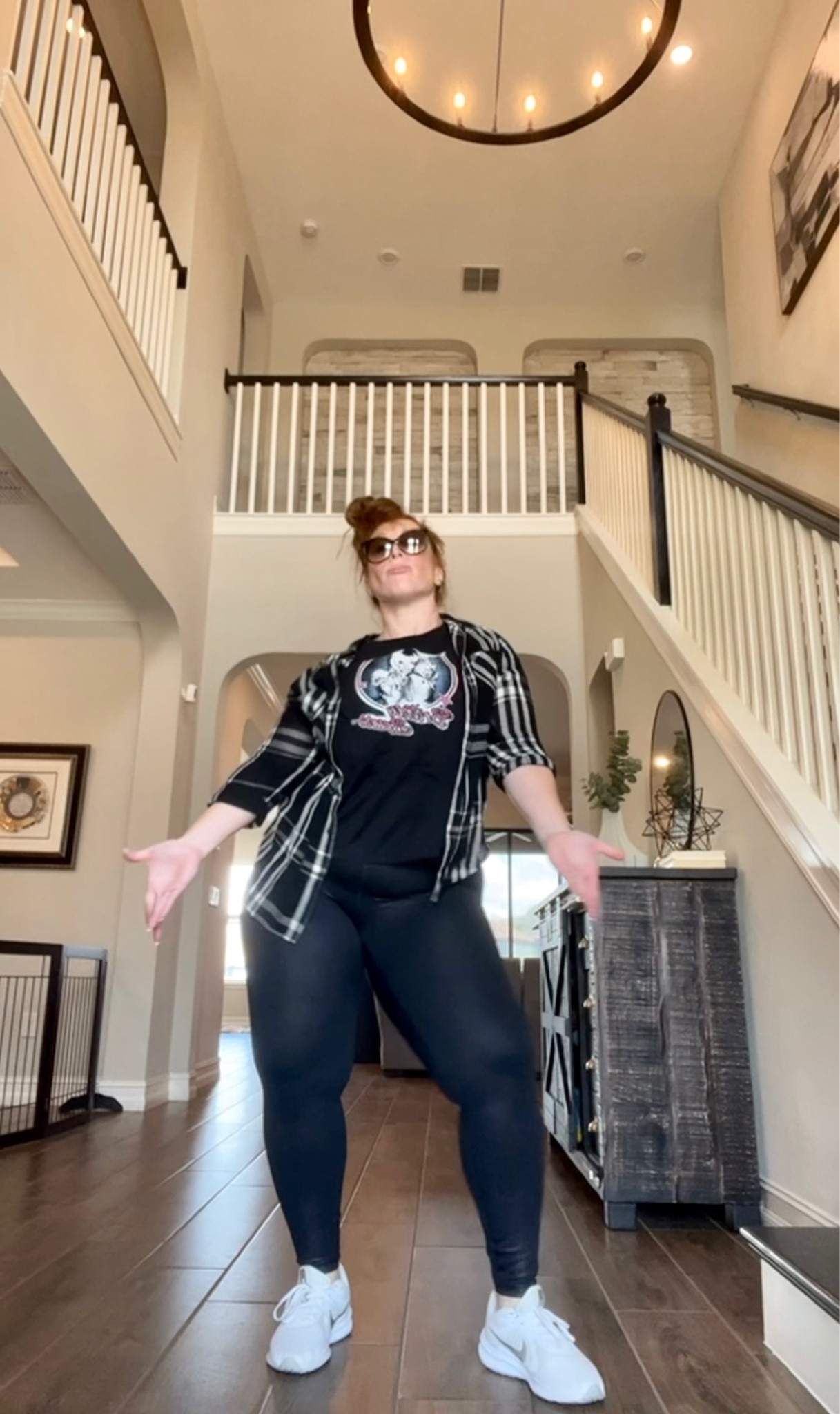 Ok, but these Amazon leggings are a close dupe to the Spanx faux leather leggings! Lighter weight and shiny. Not exact, but super cute!!! I am an XL for reference!

#LTKFind #LTKfit #LTKcurves