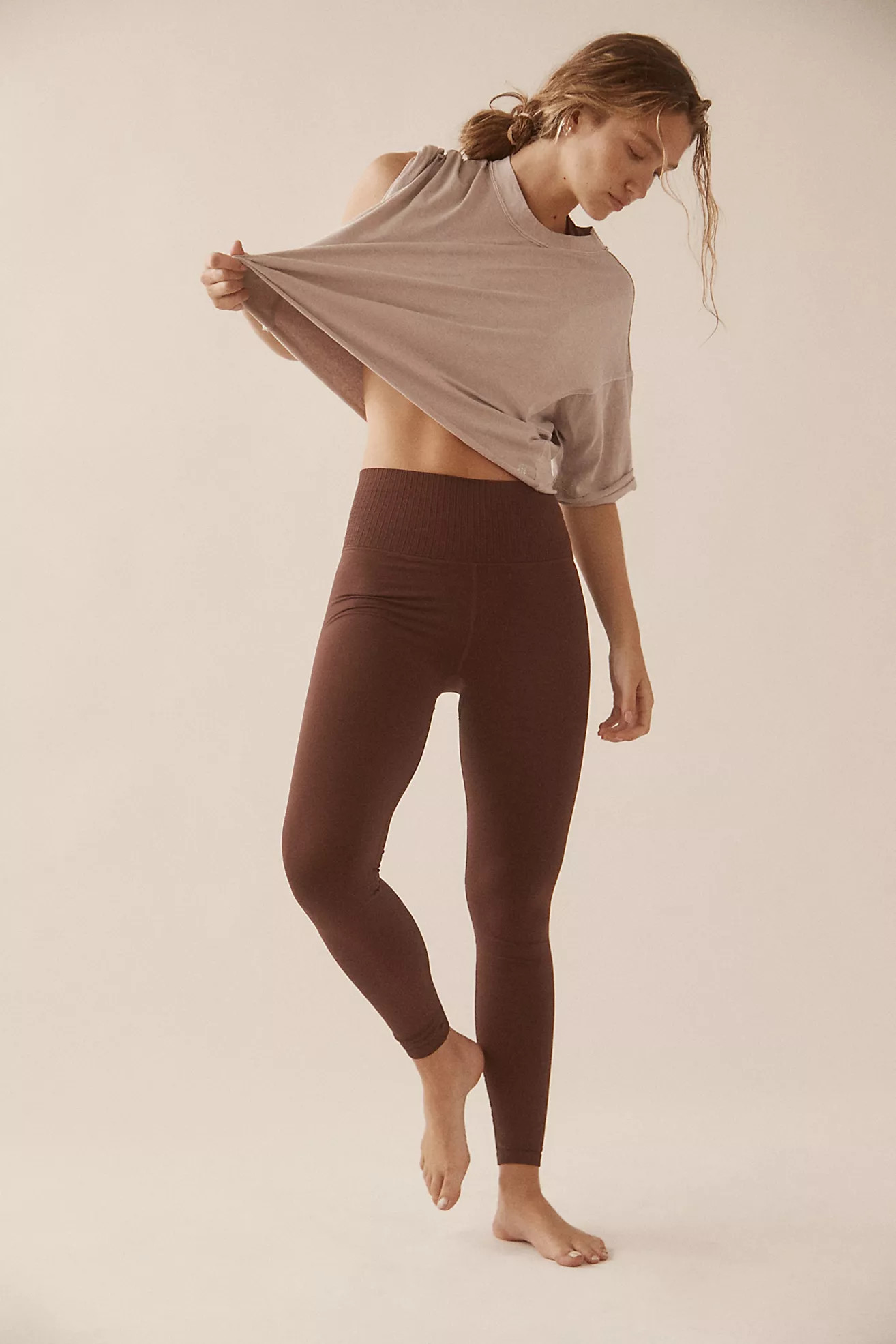 High-Rise 7/8 Length Good Karma Leggings | Free People (Global - UK&FR Excluded)