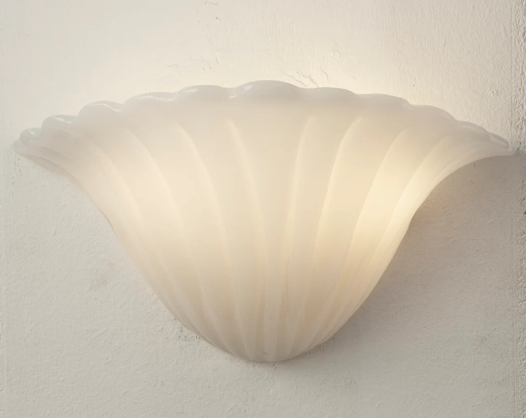 Elegant and large Murano glass wall sconce whitish color, wall lamp Made in Italy | Etsy (CAD)