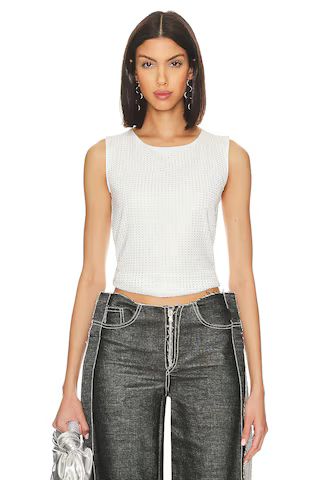 OW Collection Rhinestone Mesha Top in White from Revolve.com | Revolve Clothing (Global)