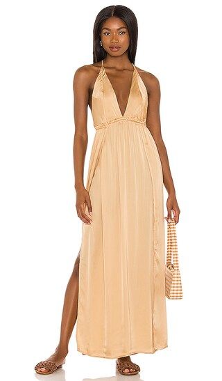 River Maxi Dress in Champagne | Revolve Clothing (Global)