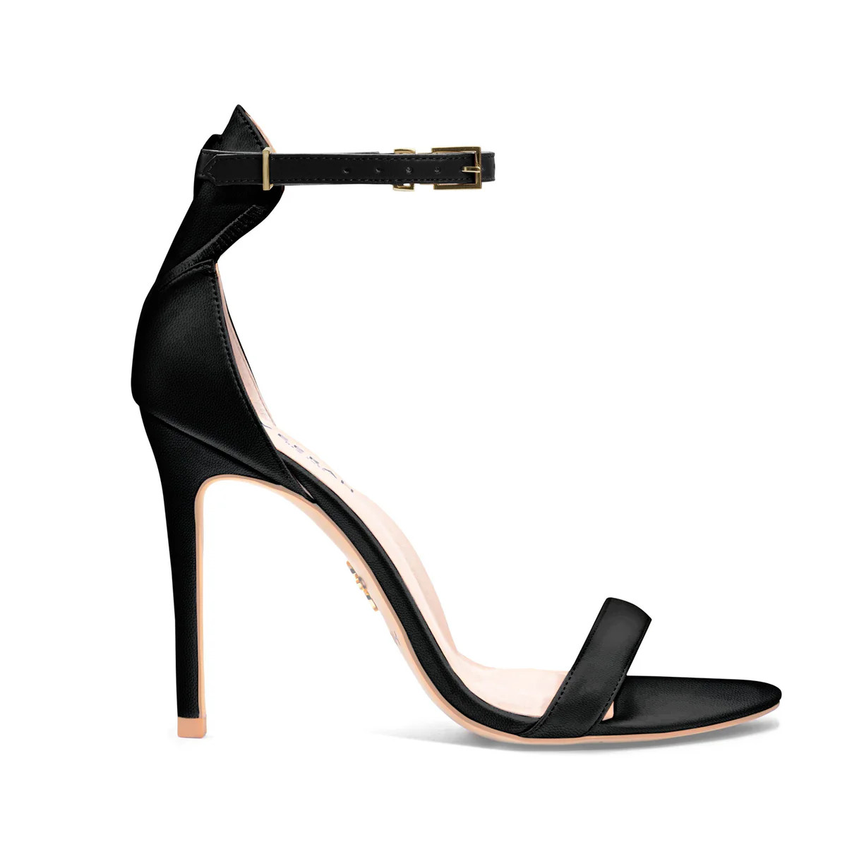Venus Stiletto Sandals | Black Appeel | VEERAH - Sustainable Designer Vegan Footwear | VEERAH Designer Vegan Shoes