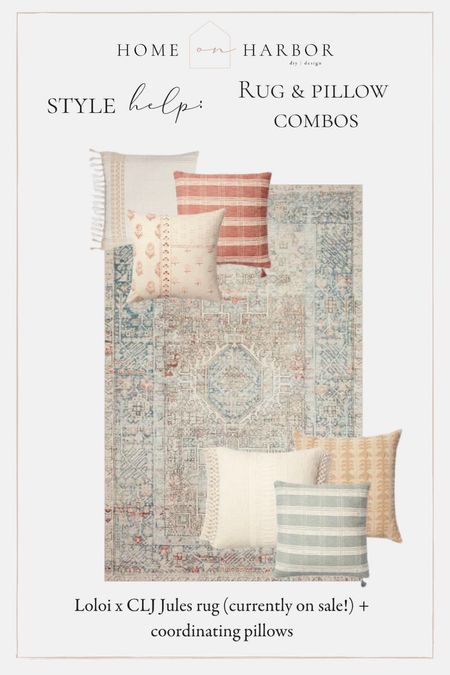 Jules ocean rug on sale with pillow combinations from target!

#LTKhome #LTKSeasonal #LTKstyletip