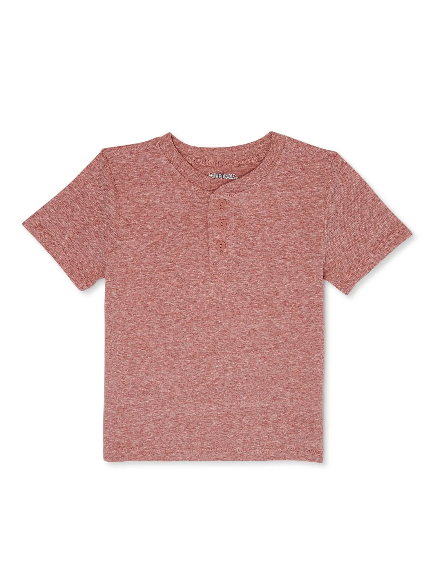 Garanimals Toddler Boy Short Sleeve Henley T-Shirt, Sizes 18M-5T - Walmart.com | Walmart (US)
