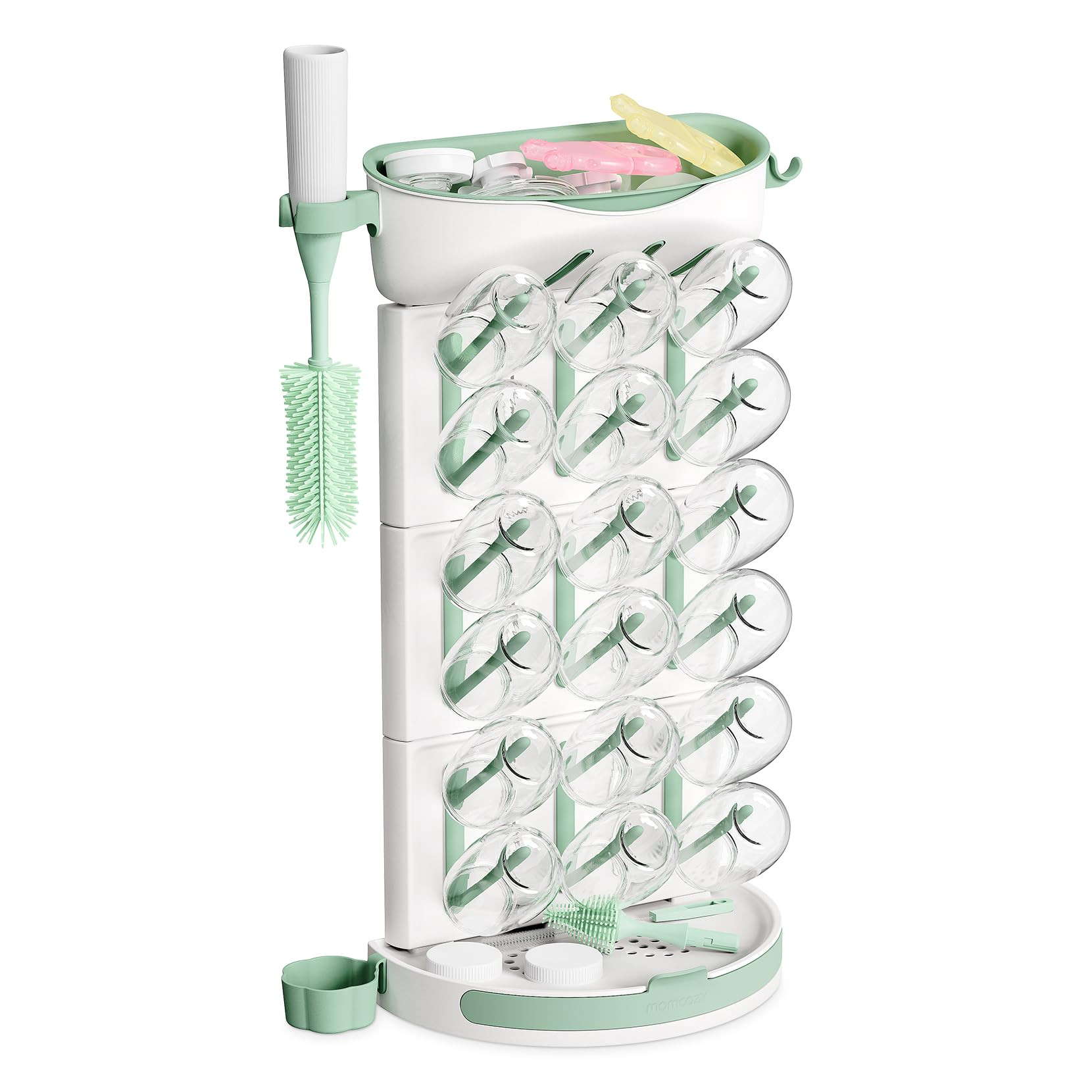 Momcozy DIY Larger Bottle Drying Rack for 18 Bottles, Space Saving Countertop Vertical Rack with ... | Amazon (US)