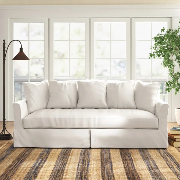 Fairchild 90" Flared Arm Slipcovered Sofa with Reversible Cushions | Wayfair North America