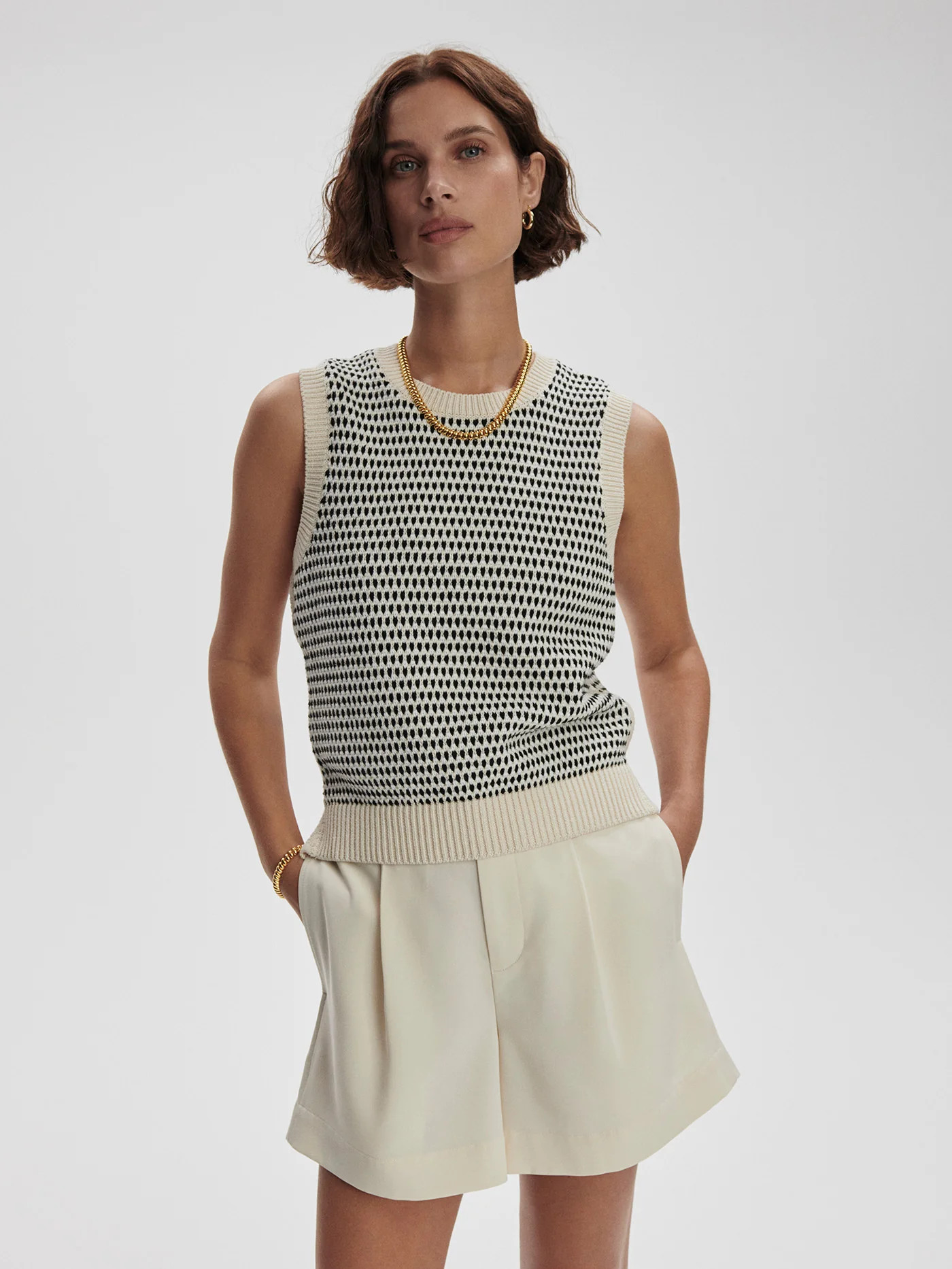 Knowles Textured Knit Vest | Varley US