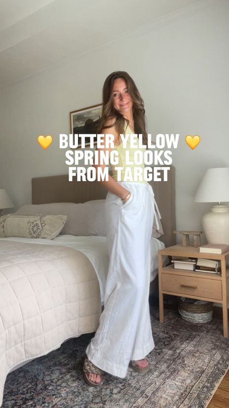 Butter yellow outfits from target 