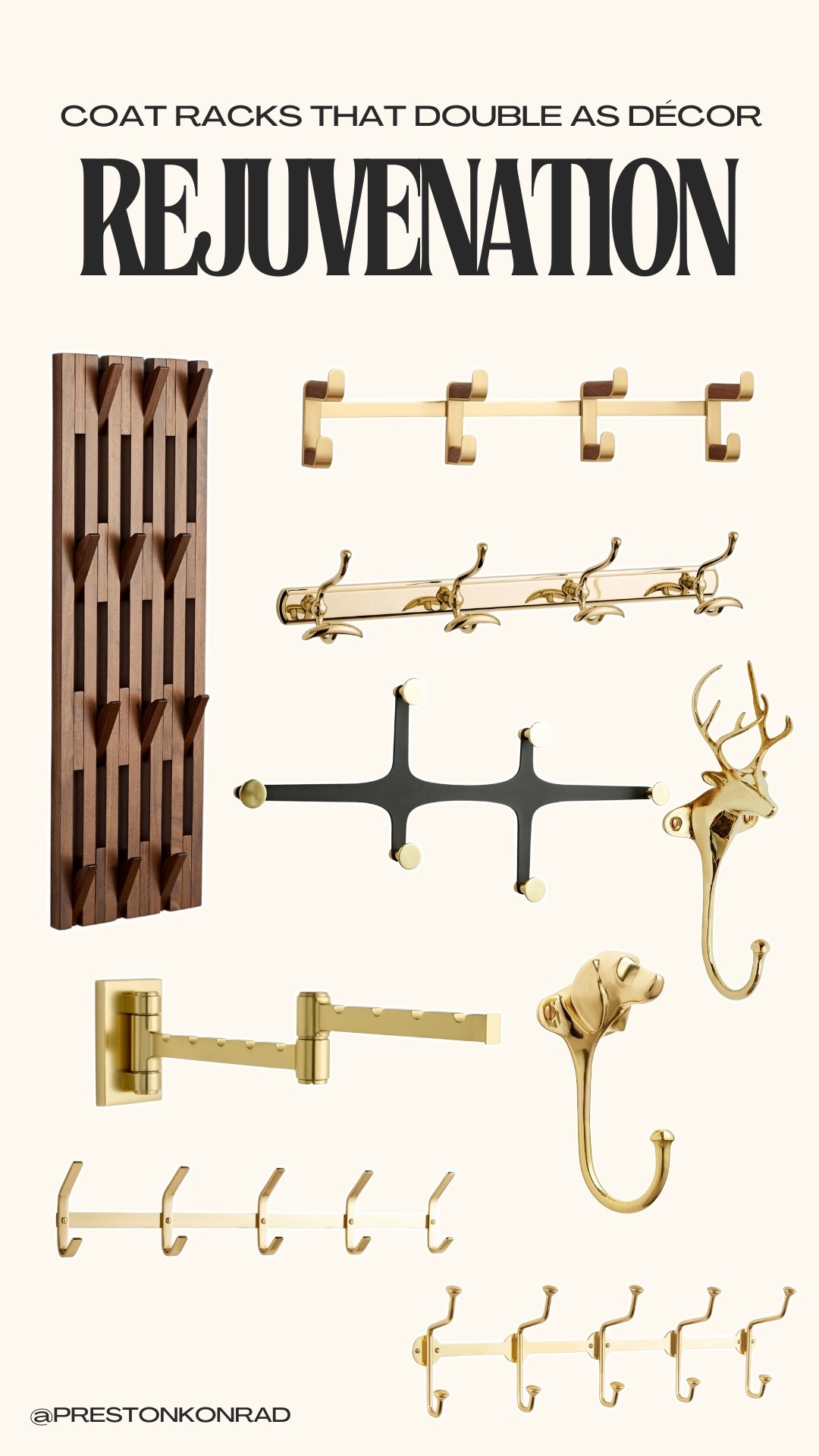 Coat racks that double as decor from rejuvenation

#LTKSeasonal #LTKHome #LTKStyleTip