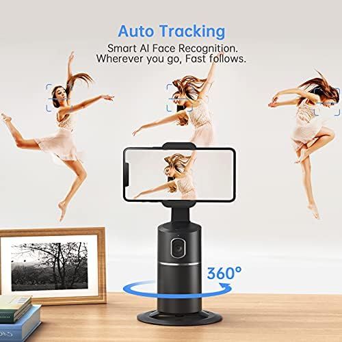 Amazon.com : Auto Face Tracking Tripod, No App Required, 360° Rotation Face Body Phone Camera Mo... | Amazon (US)