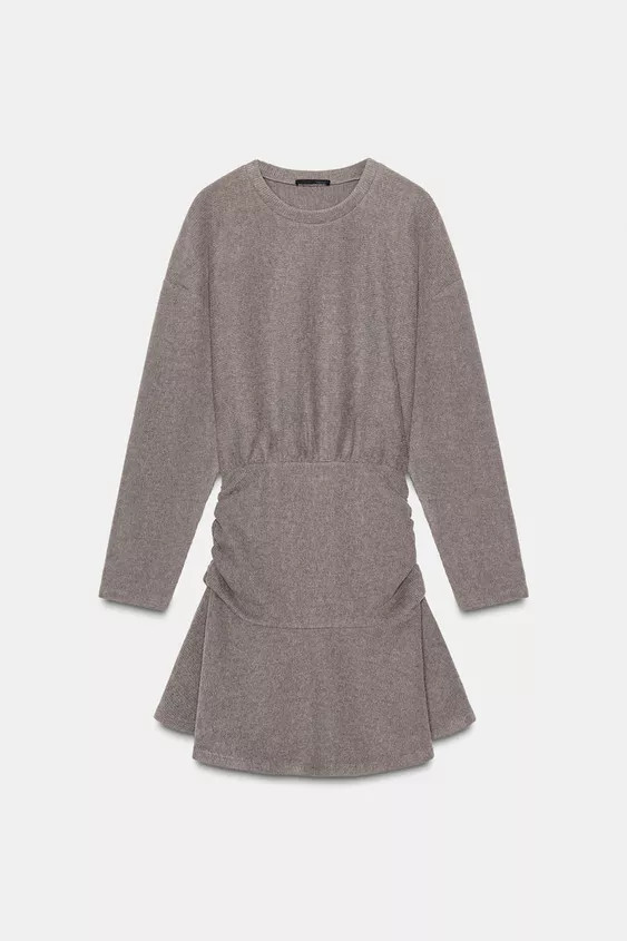SOFT DRESS WITH FAJIN EFFECT | Zara UK