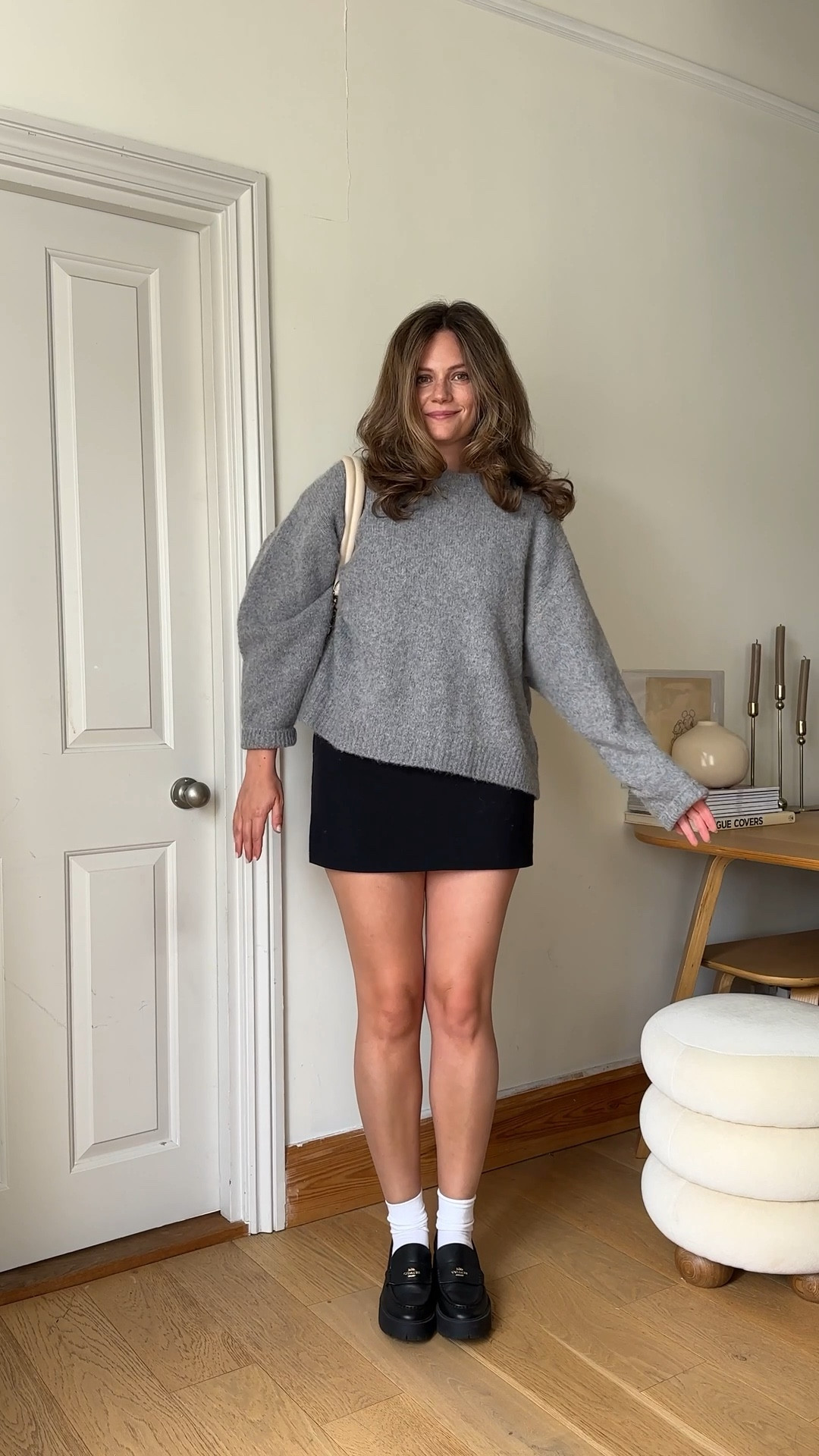 Wearing L in jumper 
Wearing M in skort 