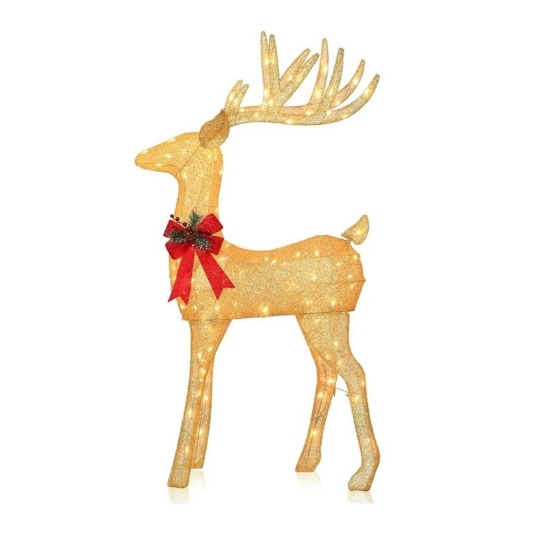 Herdignity Light-Up Christmas Tree Elk Holiday Decoration LED Christmas Outdoor Decorations for G... | Walmart (US)