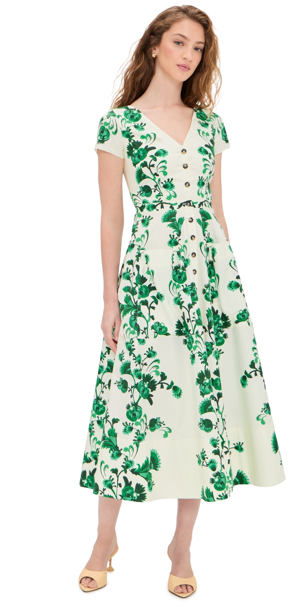 SALONI Zoey Dress Saffier Vines Plmt 14 | Shopbop