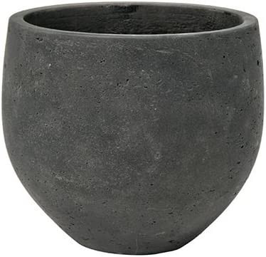 Flower Pot Elegant Mini Orb Medium Planter, Black Washed 8" H X 10" W | Amazon (US)