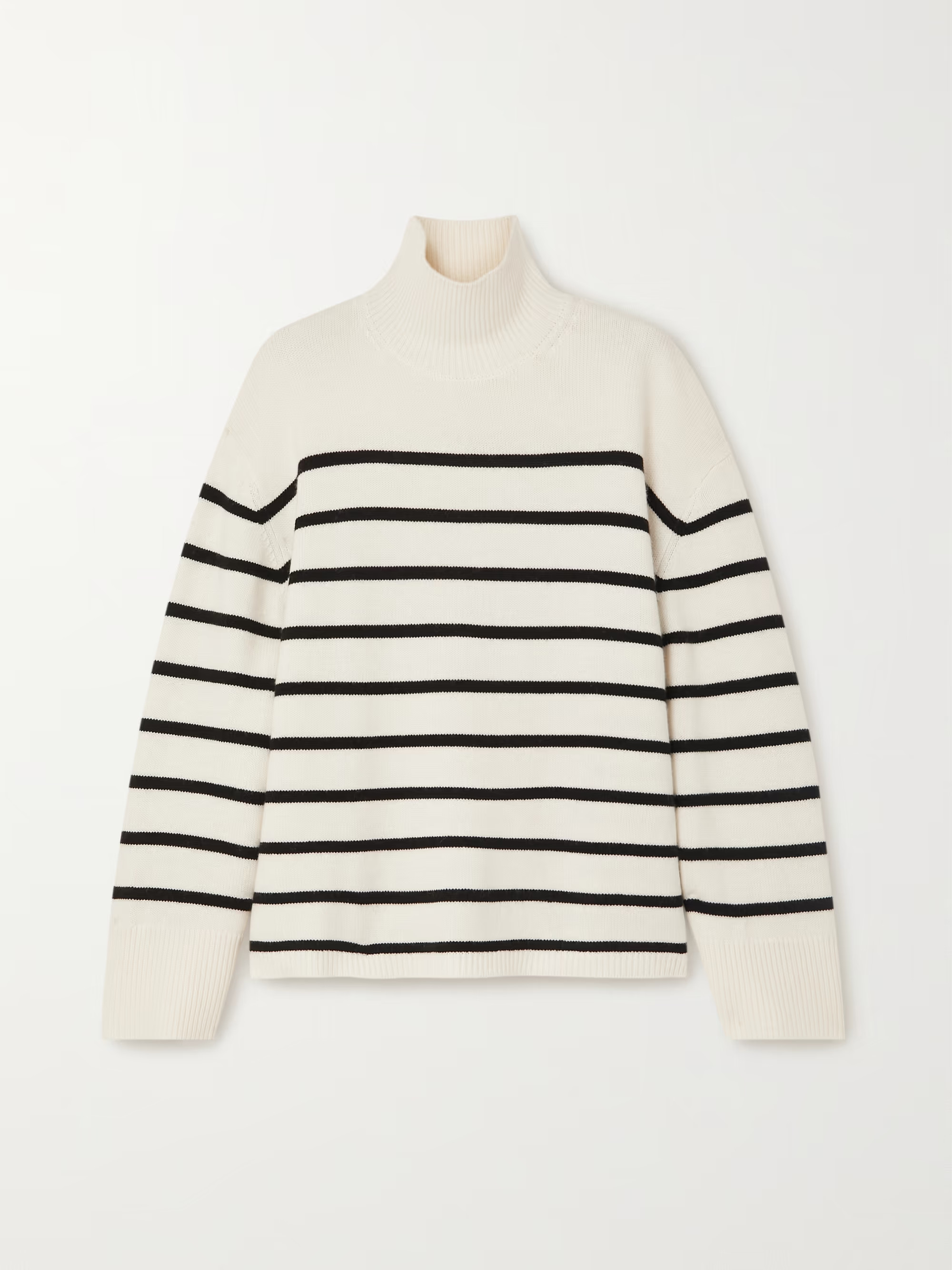 Courtney striped wool and cashmere-blend turtleneck sweater | NET-A-PORTER (US)