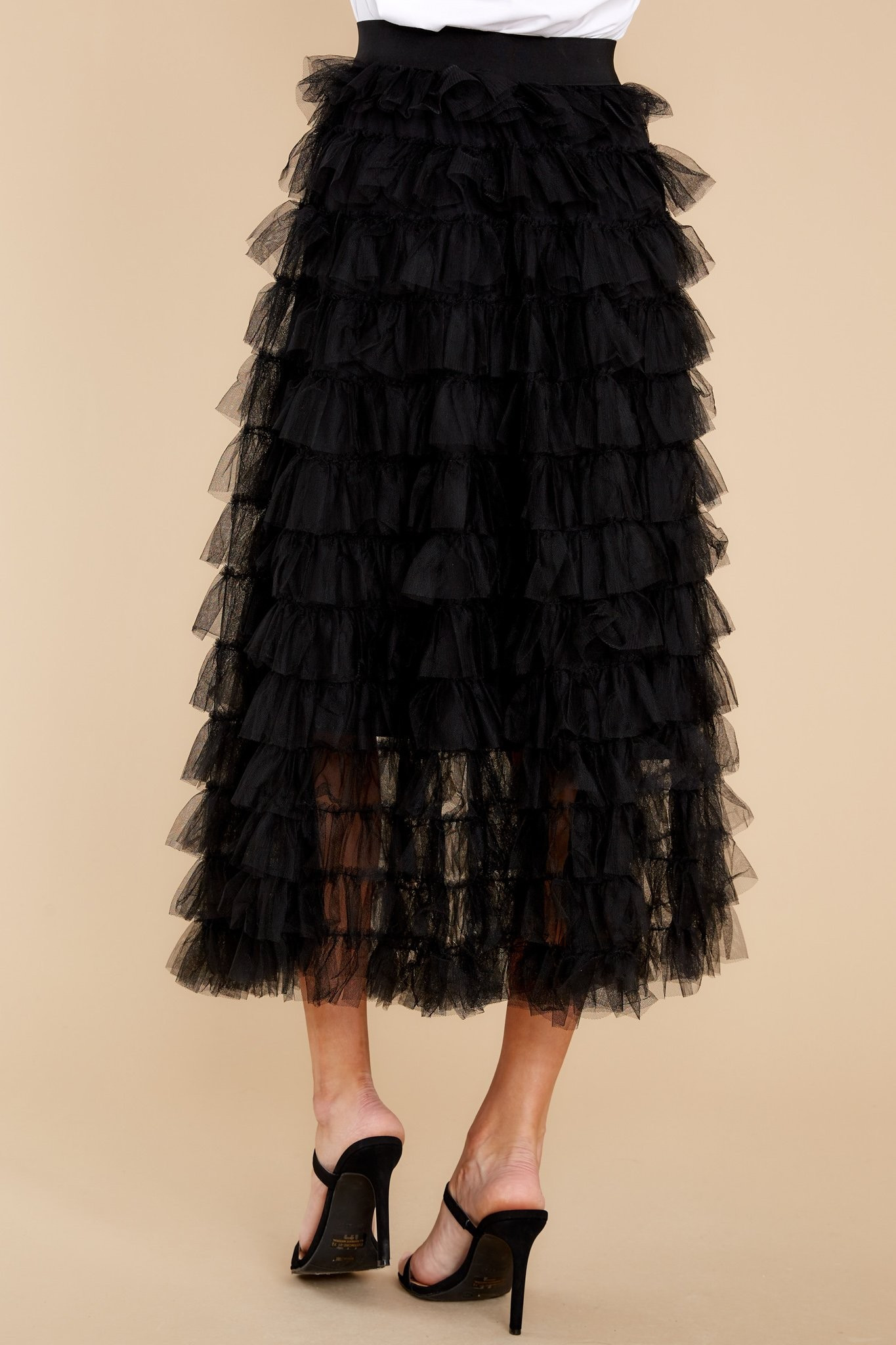 Let's Cha Cha Black Maxi Skirt | Red Dress 