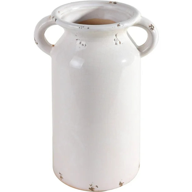 Lerman Decor White Ceramic Jug | Walmart (US)