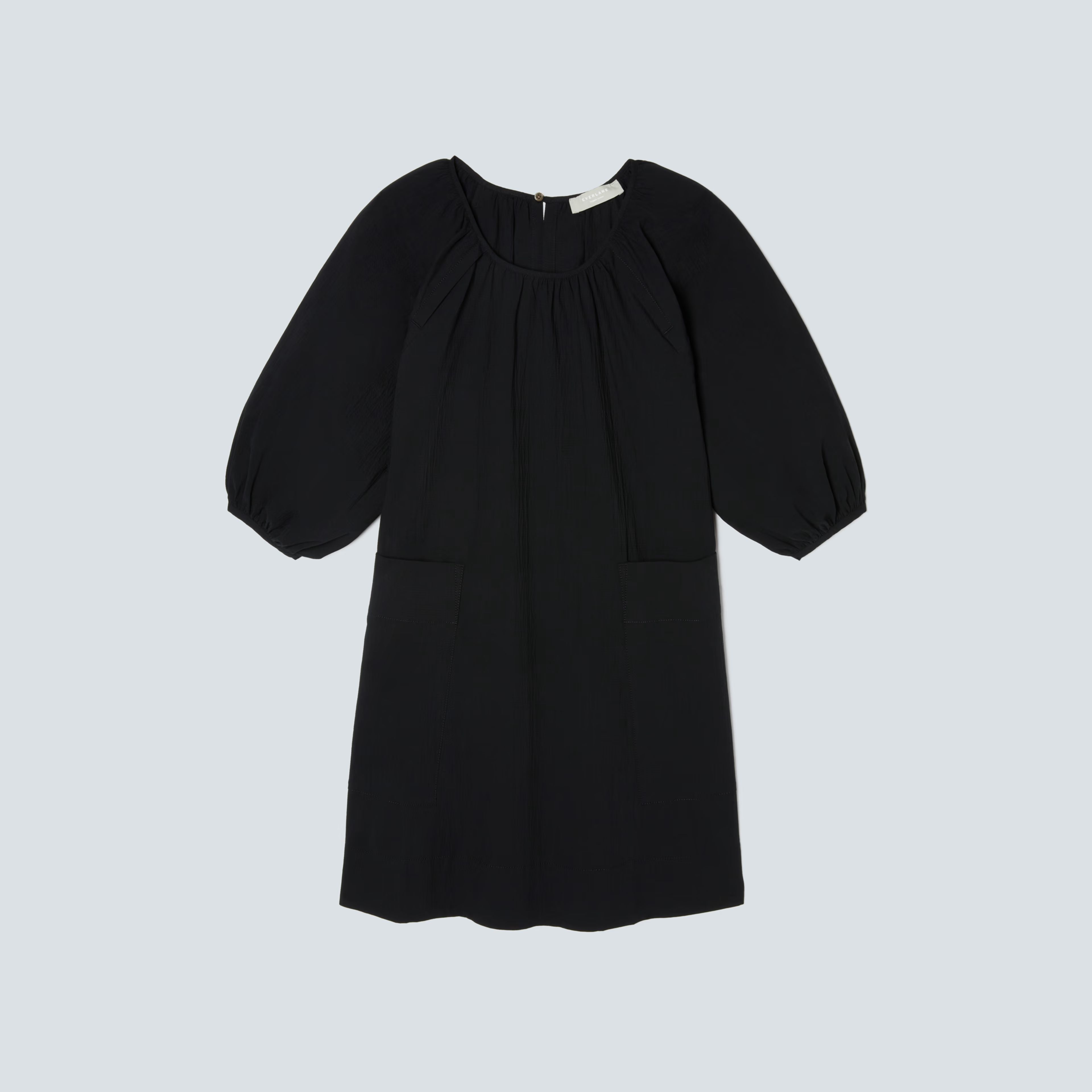 The Seersucker Puff Sleeve Dress | Everlane