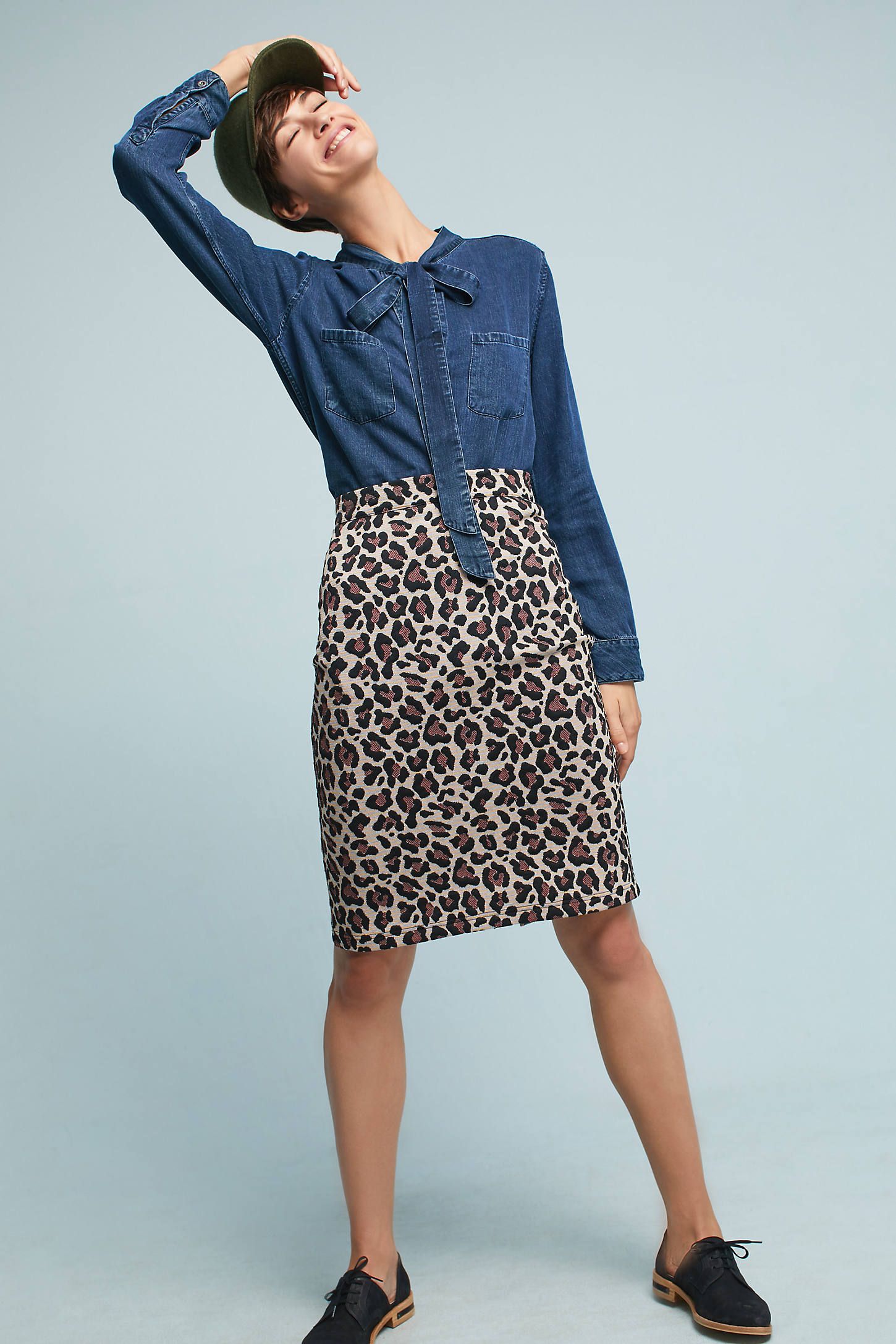 Leopard Pencil Skirt | Anthropologie (US)