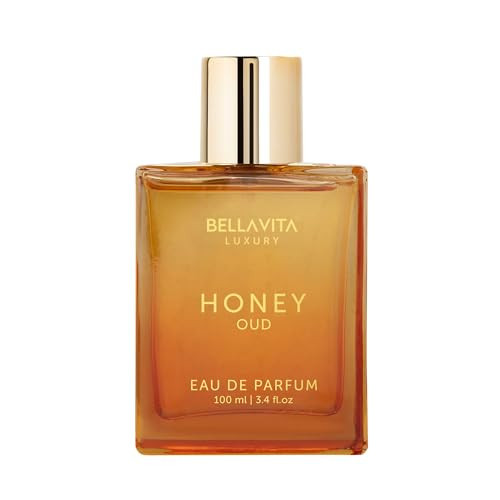 BellaVita Luxury Honey Oud Eau de Parfum (3.4 fl. oz.) | Patchouli, Vanilla, Bergamot, Floral & Spicy + Made with Clean & Vegan Essentials Oils + Cruelty Free | Long-Lasting Unisex Fragrance | Amazon (US)