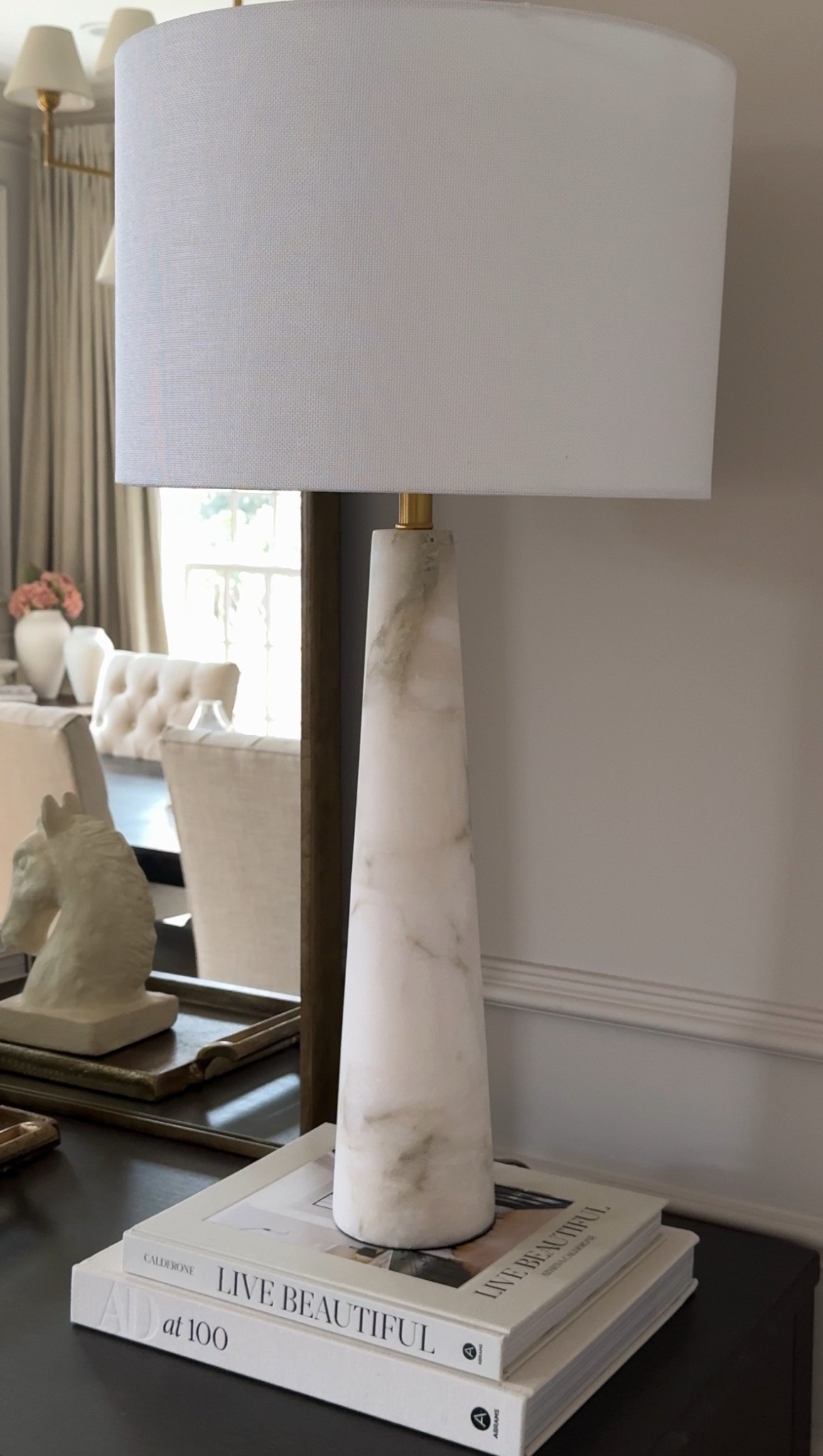 This lamp is stunning! I love the marble and it’s really heavy and well-made. 

#LTKHome #LTKSeasonal
