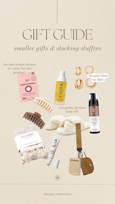 my gift guide for smaller gifts & stocking stuffers 🤍

#LTKGiftGuide #LTKunder50 #LTKHoliday