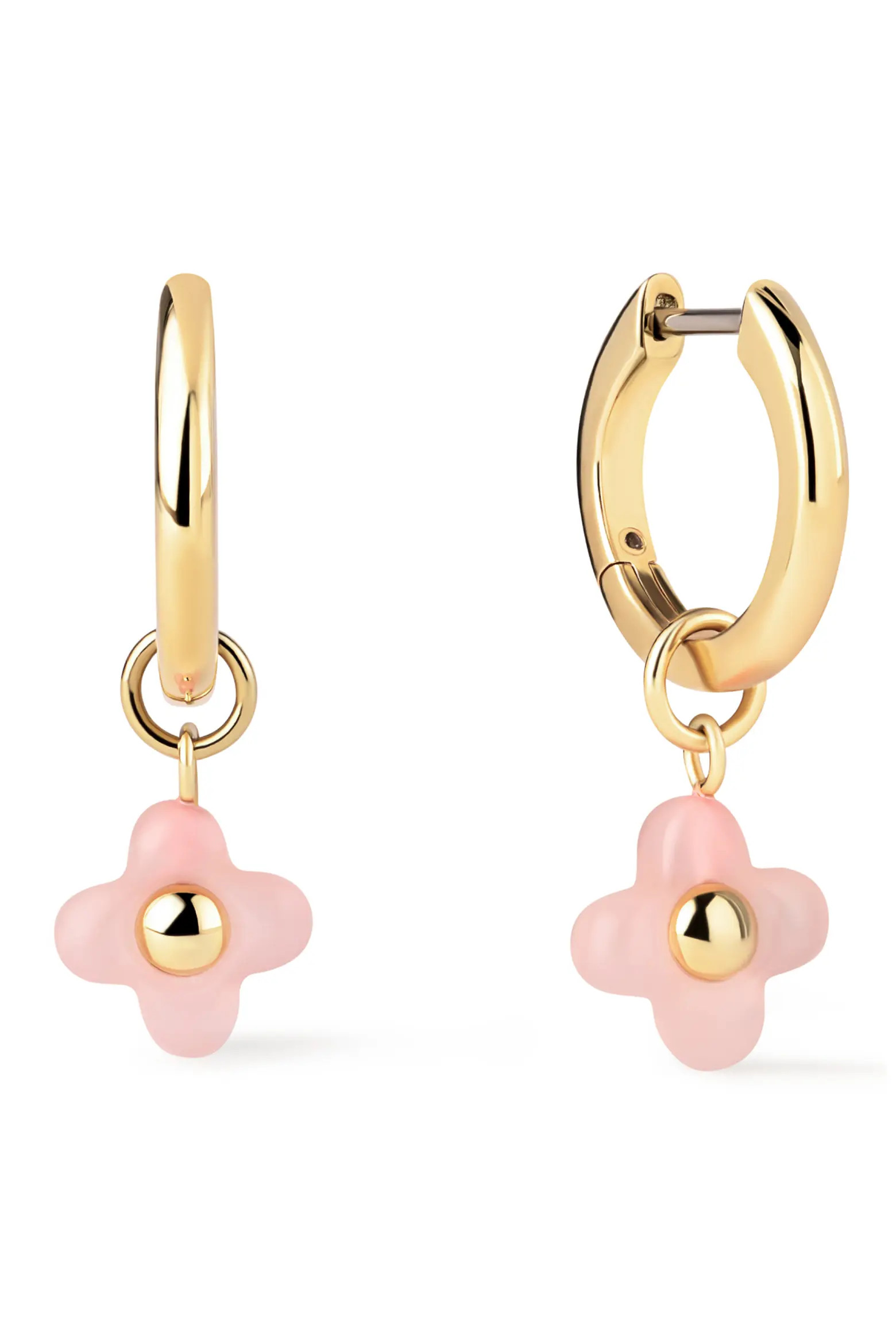 Liora Rose Quartz Drop Hoop Earrings (Women) | Nordstrom | Nordstrom