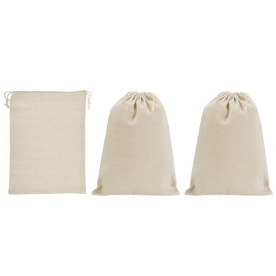 Unique Bargains Cotton Linen Money Sacks Bag Gift Bag with Drawstring 3 Pcs 16"x12" | Target