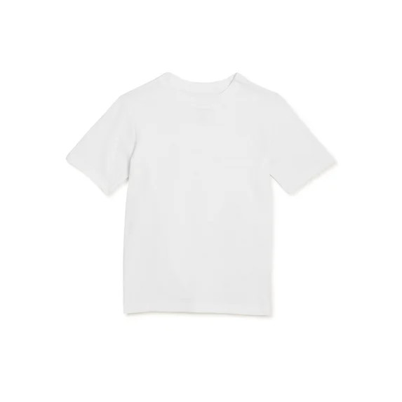 Wonder Nation Boys Kid Tough Tee with Short Sleeves, Sizes 4-18 & Husky | Walmart (US)