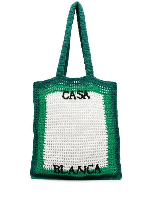 Tennis crochet-knit tote bag | Farfetch Global