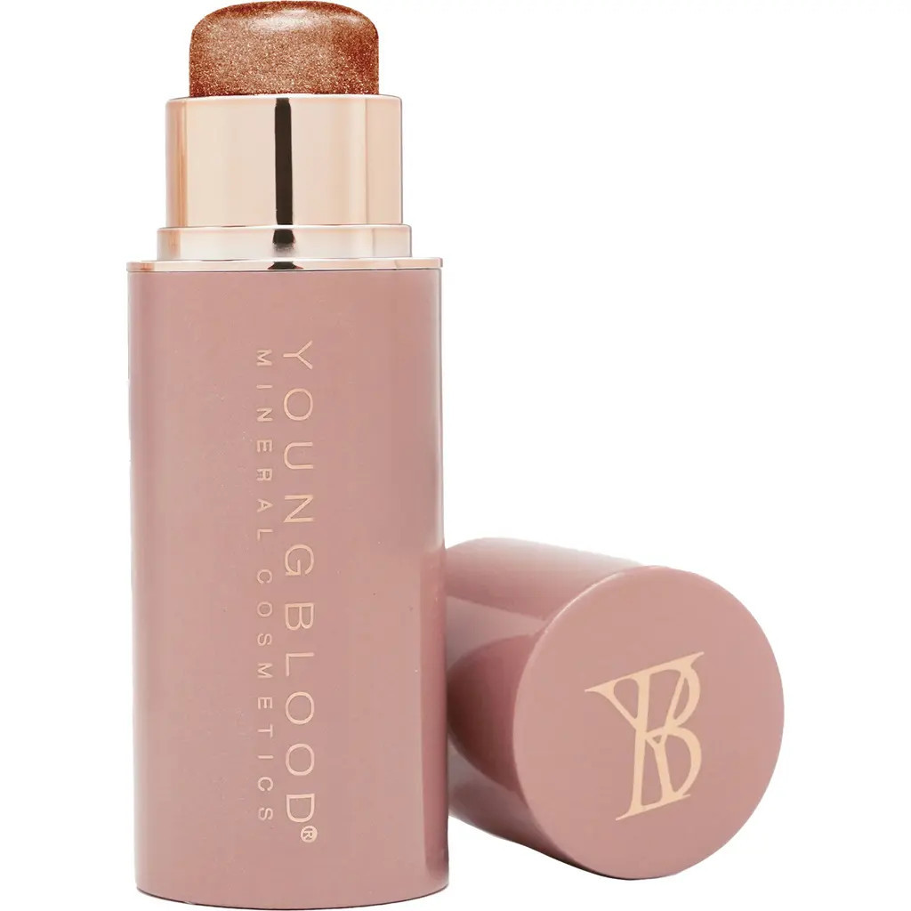 Youngblood Mineral Cosmetics Pro Glow Crème Highlighter Stick in Solstice (Bronze Shimmer) at Nordstrom | Nordstrom