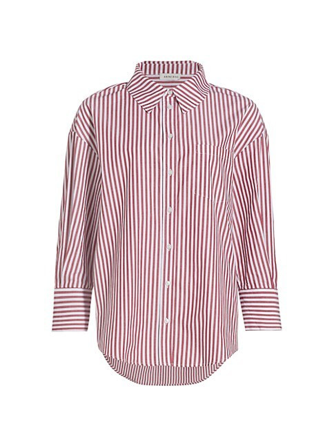 Mika Oversized Striped Cotton Shirt | Saks Fifth Avenue