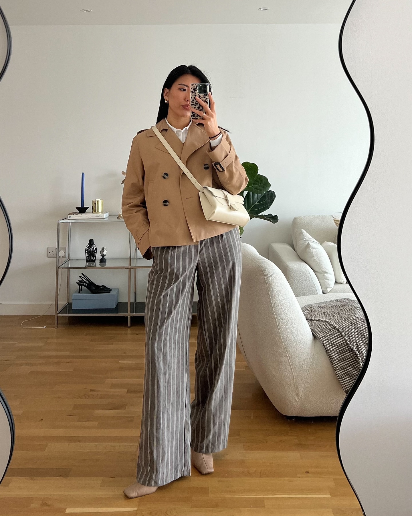 Proof that I’m indecisive when it comes to jackets 😅Which one you like mire? 

Shirt @sezane 
Jumper @sportscraft *
Trousers @prettylittlething *
Trench @sportscraft *
Boots @byfar_official 
Sling back @zara 
Bag @senreve *

#sportscraft #springfashion  #fashionstyle #pltstyle #prettylittlething #neutraloutfit #minimalchic #styleinspo #effortlesschic #minimalootd #multipleoutfits #outoftheday #stylegator #whatiwore 
#howtowear #parisianstyle #shaythelight