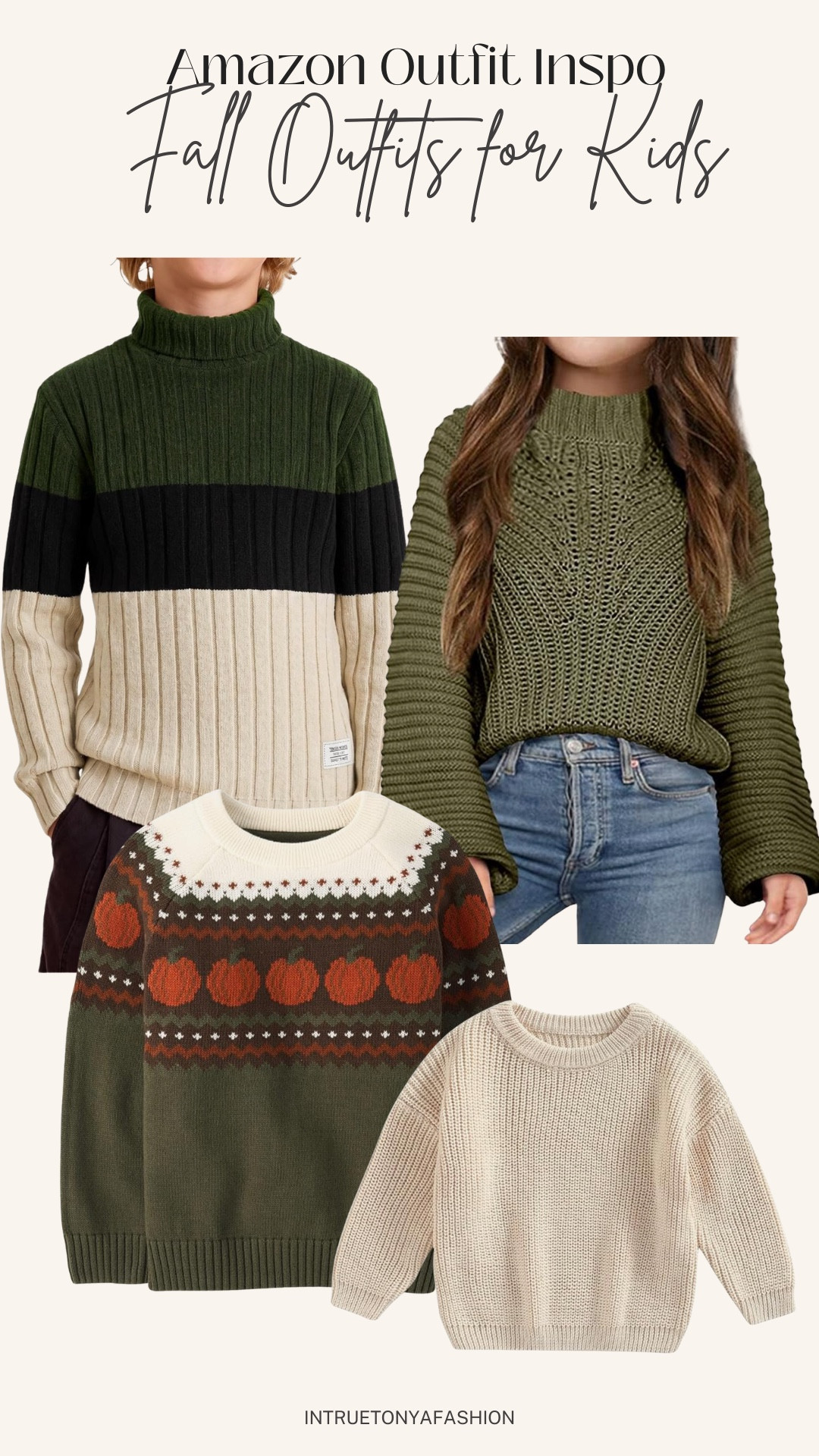 Fall outfits for kids — fall family photo outfit ideas 




Boy sweaters, sweaters for girls, toddler sweaters, early prime day deals for kids, thanksgiving outfits for kids

#LTKSeasonal #LTKSaleAlert #LTKKids