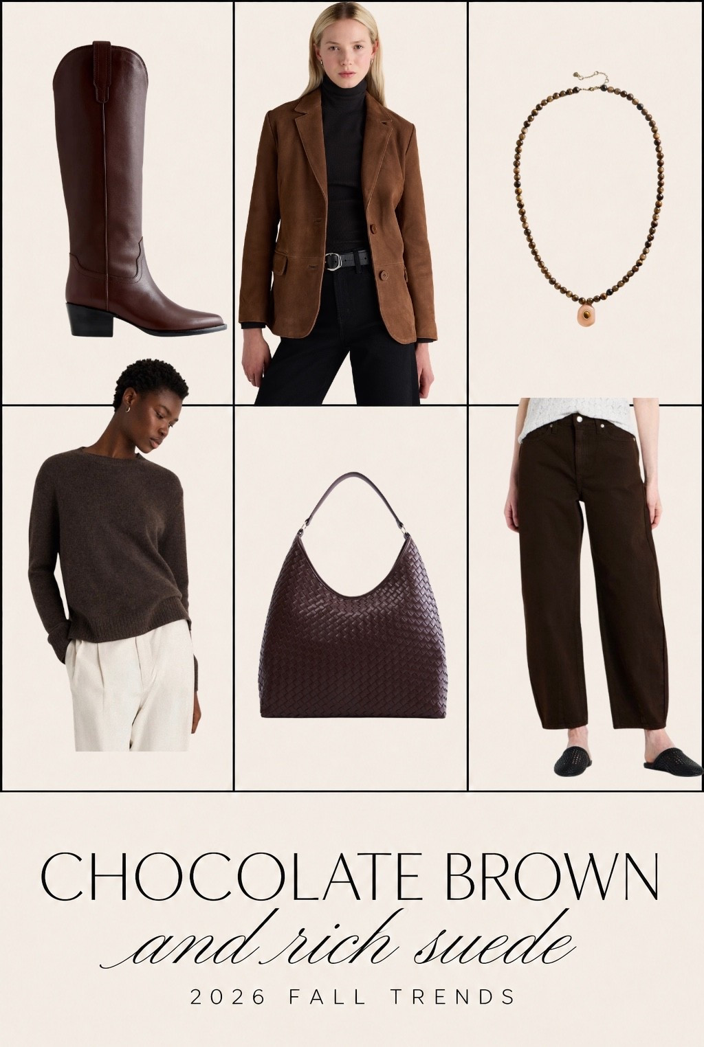 ✨Tap the bell, save and ❤️ start here over 40 fashion, midlife style, midsize fashion and luxury looks for less.  

Chocolate suede is the rich fall trend that makes everything look more expensive. 🤎

From structured blazers and suede bags to ballet flats, ankle boots, midi skirts and jackets, these are the chocolate-brown pieces women over 40 can wear now and all season long.

Which one are you adding first?

👑 Helping you look good, feel good.-Lindsey Denver   Check back daily for belly-friendly style, confidence, and Outfit Physics™.

#LTKOver40 #LTKMidsize #LTKPlusSize