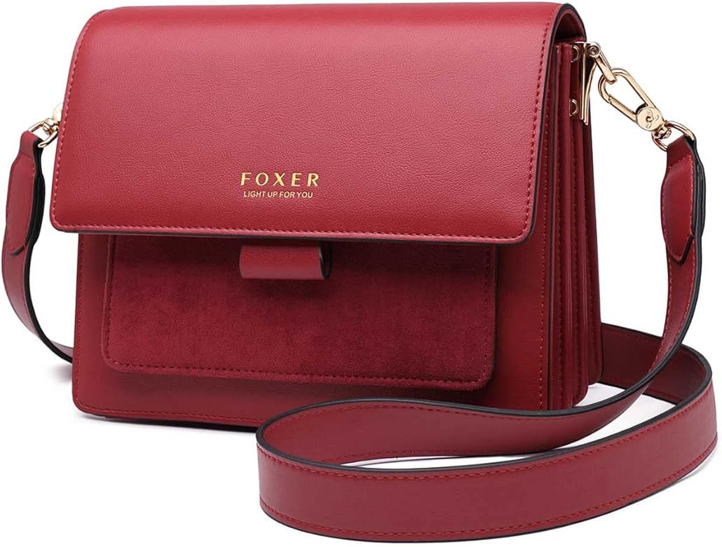 FOXER Women Leather Crossbody Bag Small Purse Crossbody Shoulder Bag | Amazon (CA)