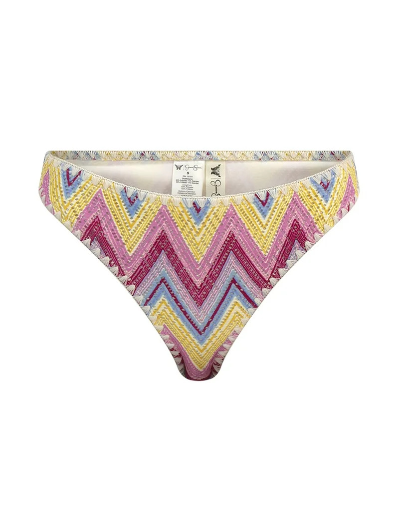 Jessica Simpson Women's Chevron Crochet Bikini Bottoms, Sizes XS-XXL | Walmart (US)