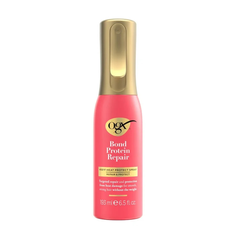OGX Bond Protein Repair 450°F Hair Heat Protect Spray, 6.5 fl. oz | Walmart (US)