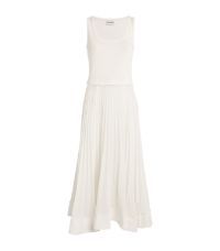Stretch-Cotton Pleated Maxi Dress | Harrods