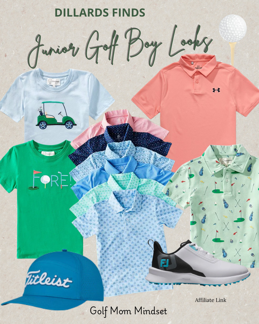 Junior Golf Look We’re Loving Right Now

Effortless, comfortable, and course-ready — this boys junior golf outfit is perfect for practice rounds, tournaments, and everything in between.

We’re all about pieces that move with them, hold up through long days on the course, and still look sharp walking onto the first tee. Confidence starts with feeling good in what you wear — and this look delivers exactly that.

From breathable polos to performance shorts and classic golf shoes, this outfit keeps junior players focused on their swing, not their clothes.

🧢 Easy. Polished. Ready for the course.

👉 Shop this look on my LTK — linked in bio
💚 Follow for more junior golf style + Golf Mom finds

#JuniorGolf #GolfKids #GolfStyle #GolfMom #LTKKids #KidsGolfFashion #GolfLife #FutureGolfer #GolfOutfitInspo  

 #LTKmomlife #LTKActive #LTKKids