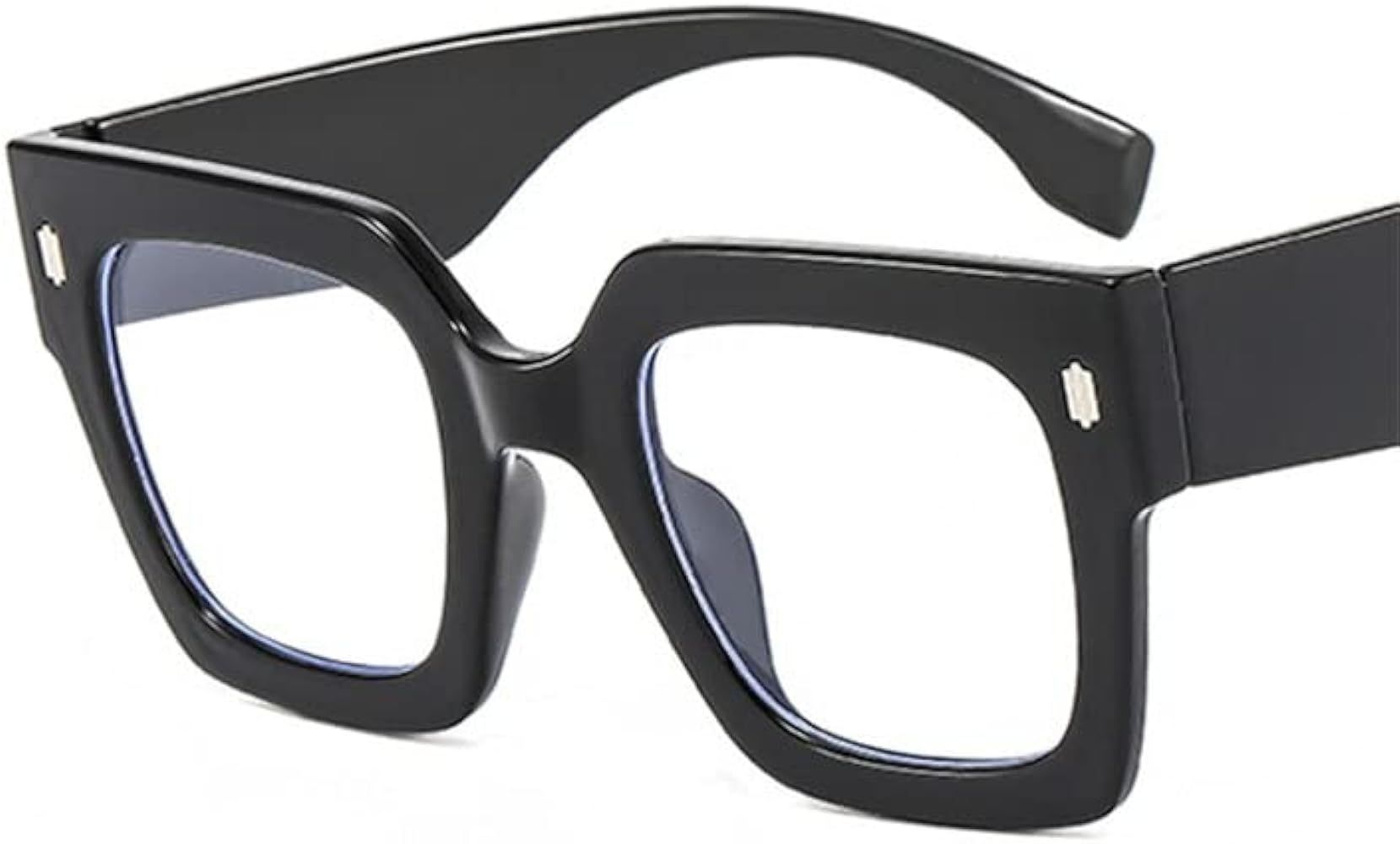 Classic Square Oversized Black Glasses for Women/Men Trendy Thick Non-Prescription Eyewear | Amazon (CA)