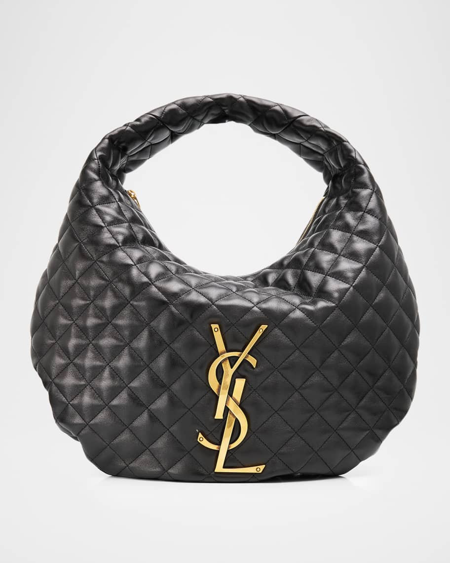 Saint Laurent Icare YSL Quilted Nappa Leather Hobo Bag | Neiman Marcus